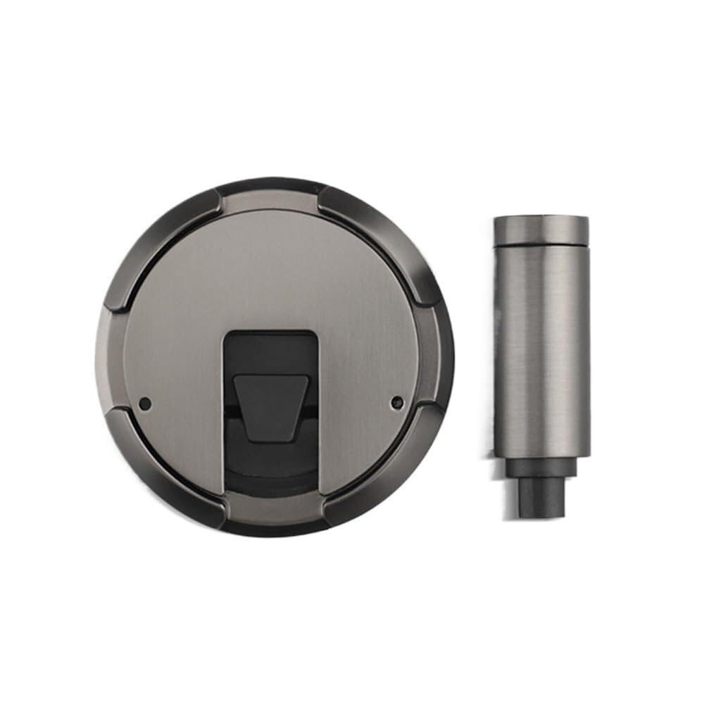 Magnetic Door Stop Windproof Machinery Door Stop Heavy Duty Stopper for Hidden Hole Installation,Removable and Adjustable Hardware(Gray)