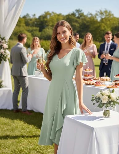 Image of DRESSTELLS Women's Cocktail Dresses 2026, Formal Fall Wedding Guest Dress