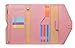 Zoppen Mulit-purpose Rfid Blocking Travel Passport Wallet (Ver.4) Tri-fold Document Organizer Holder, 6 Quartz Pink