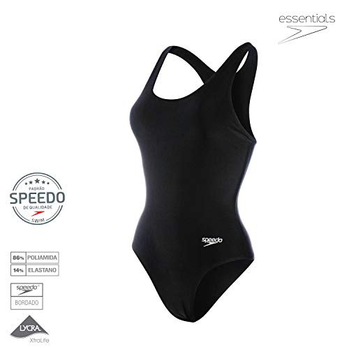 Speedo Performance Maillot, Feminino, Preto, GG3