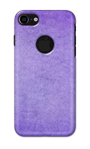 Image of Plain Purple Hard Back Case Cover for Apple iPhone 7 Logo (4.7 inch) / iPhone 8 Logo (4.7 inch), A1778, A1660 Back Cover -(J5) VNS2226
