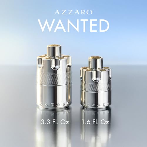 Image of Azzaro Wanted Eau de Parfum 100 ml - Energizing & Intense Mens Cologne - Woody, Aromatic & Spicy Fragrance - Fresh Notes of Juniper Berries, Sage, Vetiver - Lasting Wear - Luxury Perfumes for Men