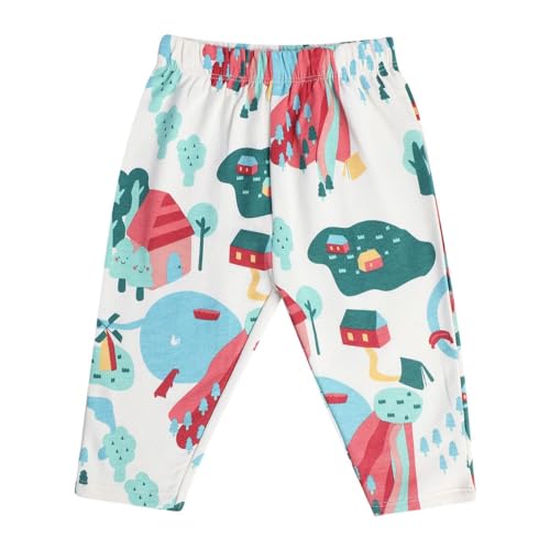 Image of miniklub Baby Full Length Knitted Cotton Bottom, Pack of 3 (Multi Color)