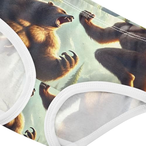Girls Underwear Toddler 2t Cotton Panties Little Girl Stylish Briefs Underpants Epic Bear Gorilla Fight4