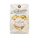 La Molisana, Rigacuore n. 1000, Pasta da Solo Grano Italiano - Trafilata al Bronzo, Ruvida e Tenace con Eccellente Tenuta in Cottura - Confezione da 500 g