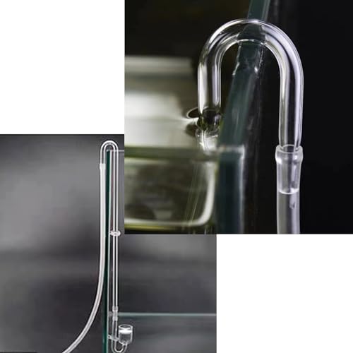 Image of 2PCS Glass U Shape Tube for Aquarium Air Pump Fish Tank Aquarium CO2 Diffuser Connect Tube