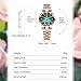 Imagen de FORSINING Reloj de cuarzo analógico de lujo para mujer