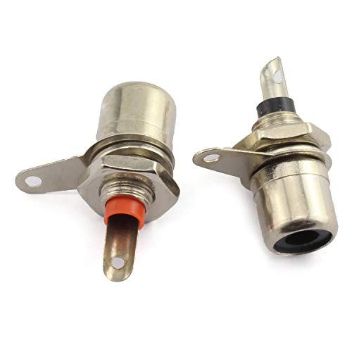 20 piezas conector RCA hembra nickelado miniatura 3