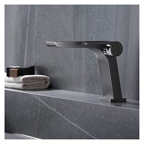 Robinet de bassin en laiton massif nero pour une salle de bain moderne et élégante