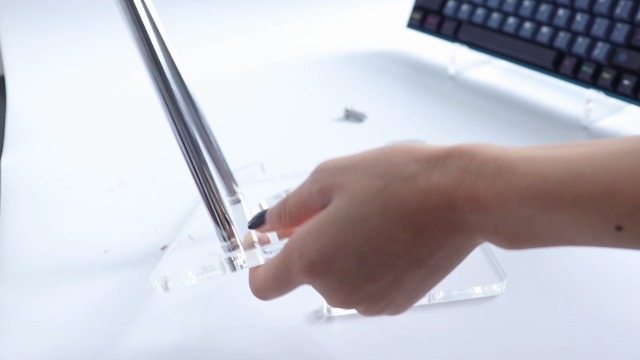 Kamehame 3 Tier Acrylic Keyboard Display Stand - Clear Gaming & Mechanical Keyboard Holder - View #3