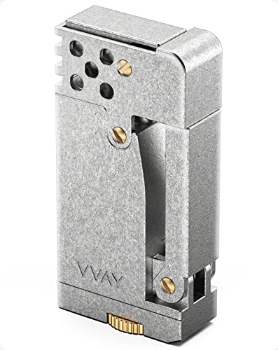 VVAY Briquet Vintage de Tranchée à Essence, Briquet Kérosène Ancien Rechargeable, Cadeau Cool pour Homme(Vendu Sans Gaz)