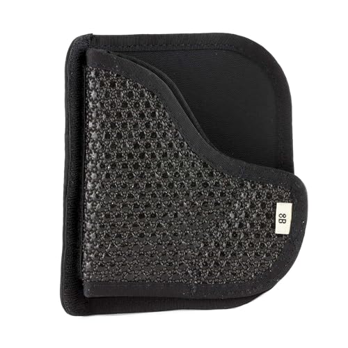 DeSantis Super Fly Pocket Holster - Gun Pocket Holsters for Concealed Carry, Conceal Carry for Pistols, Soft & Discreet, Designed for Comfort, Compatible with Glock 43, Glock 43X - Ambidextrous, Black