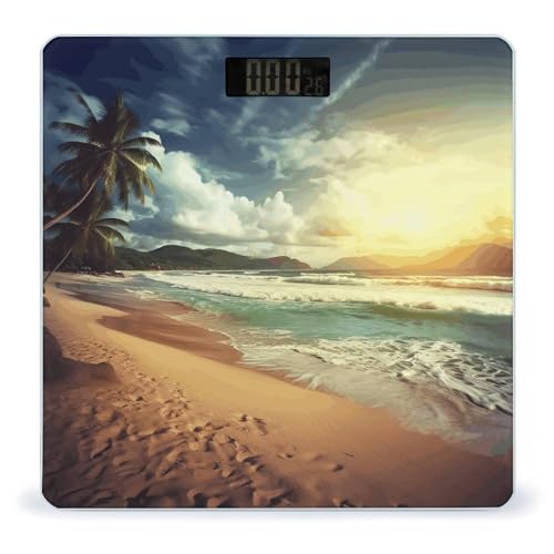 Báscula Digital de Baño Sunset on The Beach 400 lb LCD miniatura 1