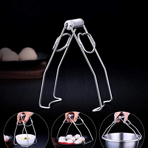 Homyl — Prendedor de tigela de aço inoxidável, preso contra pratos quentes, braçadeira de levantamen