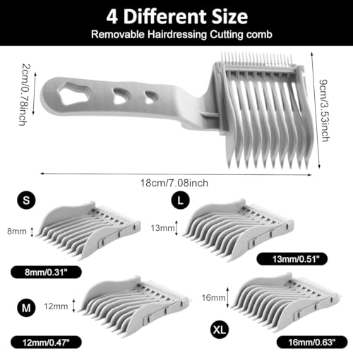 MAYCREATE 4Pcs Fade Comb Set 4 Pieces - Image 3