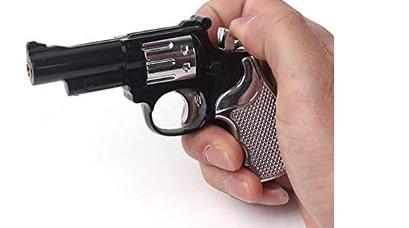 ISKA Electric Shock Toy Gun Gang Tricky Light Prank to Giving Shocks to Friends for Fun,Black 1ps (B08ZKZXND9) Amazon Price History, Amazon Price Tracker