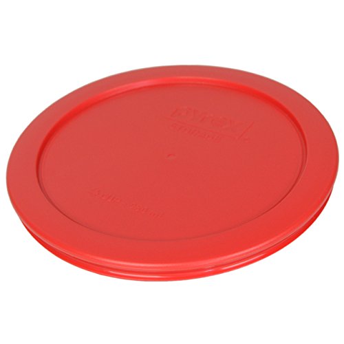 Pyrex Bundle - 2 Items: 7201-Pc 4-Cup Red Plastic Food Storage Lids #TOP2