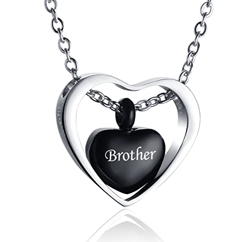 Rose Gold Double Heart Urn Necklaces for Human Pet Ashes Cremation Jewelry for Ashes Keepsake Memorial Pendant Jewelry