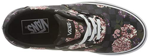 Vans Vans Women's Doheny Sneaker, Flowers Checks Black, 2.5 UK