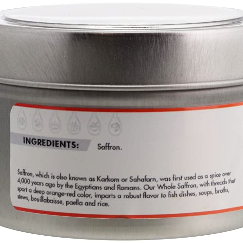 K'tores Spice Co Gourmet Spanish Saffron Threads - Premium Red Safron Threads For Paella, Rice, Soups - 4 Grams - 1 Pack #TOP1