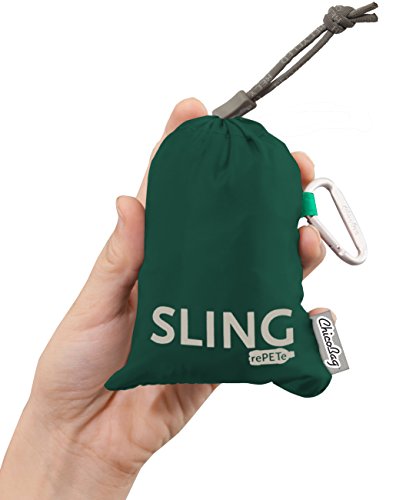 Chicobag Repete Crossbody Sling With Carabiner Clip | Recycled Crossbody Bag | Eco Friendly | Green Coral #TOP1