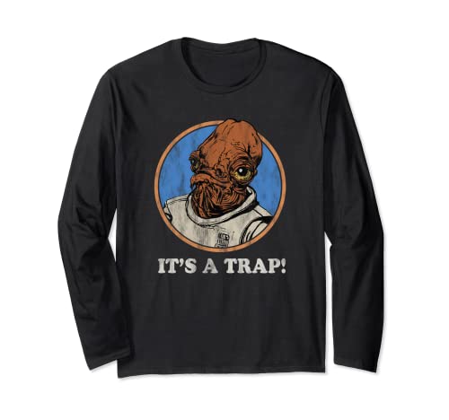 Star Wars Admiral Ackbar t-shirt manches longues en coton imprimé