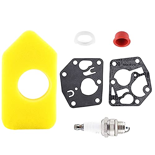VOANZO Carburetor Seal Gasket Air Filter Spark Plug Replacement Kit compatible with Briggs & Stratton 272372 281028 495770 795083 - Image 2