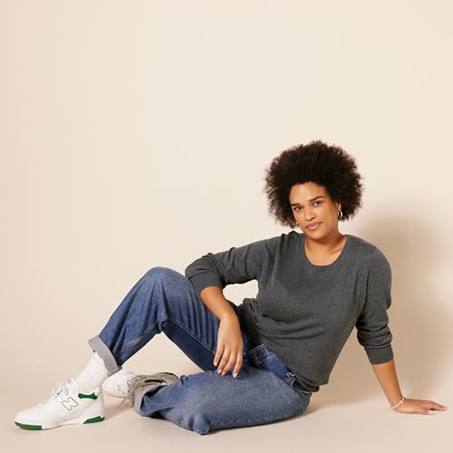 Image of Amazon Essentials Women's Long-Sleeve Lightweight Crewneck Sweater, Flattering (Available in Plus Size)