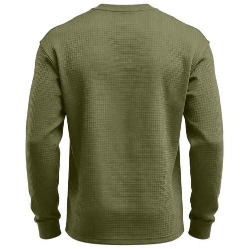SdGgsgv Waffle Knit Game Day Sweatshirt Athletic Mens Crewneck Sweatshirt - image 3
