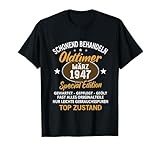 Oldtimer Baujahr März 1947 Geboren. Coole Überraschung zum Geburtstag für alle die im März 1947 geboren sind. Lustiger Geburtstagsspruch für den Klassiker Oldtimer im Top Zustand ohne Rost aus März 1947 für Männer und Frauen.
