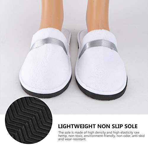 Women Plush Slippers Unisex Hotel Household Guest Slipper Winter Warm House Christmas Couple Slippers Outdoor Indoor Slippers 1 Pair2