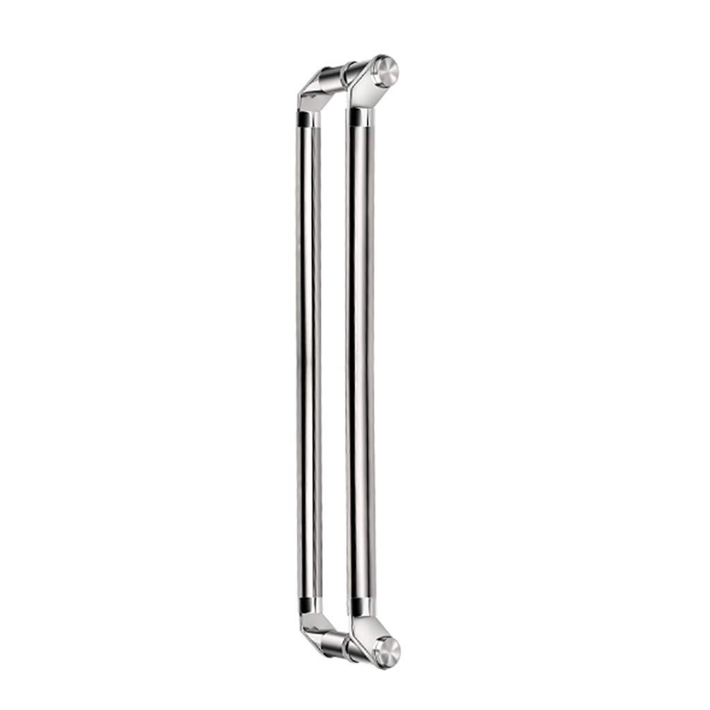 CWCQGH Glass Door Handle,Heavy Duty Brushed Stainless Steel Office Push-Pull Door Handle Wooden Door Handle - Length 800/1200Mm/Length 800Mm/31.5Inch,Length 800Mm/31.5Inch