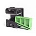 HELLERMANNTYTON 151-01565 Cable Tie Mount, Wedge Clip, Cable Tie, Black, Green, Nylon 6.6 (Polyamide 6.6), 30.8 mm, 28.6 mm