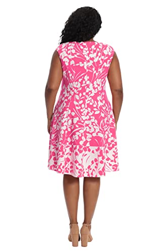 Image of London Times Womens Dresses Cap Sleeve Fit and Flare - Elegant Summer Cocktail Graduation Garden Party Wedding Guest Dress