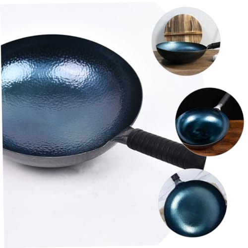 Wok tradicional de hierro Unomor con mango resistente miniatura 4