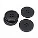 YaHoGa 40PCS 30mm Black Buttons Large Resin Buttons for DIY Sewing Tailor Crafts Coats Clothes (30MM)