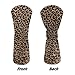 ELEQIN Leopard Print, Golf Club Head Covers, Golf Head Covers Fits Hybrid, Funny Easy to Use Sleeve Waterproof Leather Headcovers, Outdoor Sports Accessories, Gift for Club Men Women