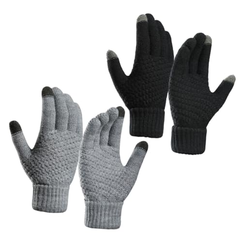 Guantes pantalla tactil invierno SOIMISS gruesos para no pasar frio al usar el smartphone afuera 6