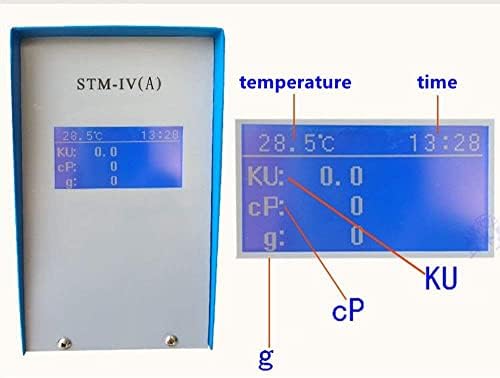 Stormer Viscosity Meter Tester Digital Rotary Viscometer with Range 40.2 to 141.0KU Accuracy 2.00% Temperature Value Ku Value g Value CP Value Time Value