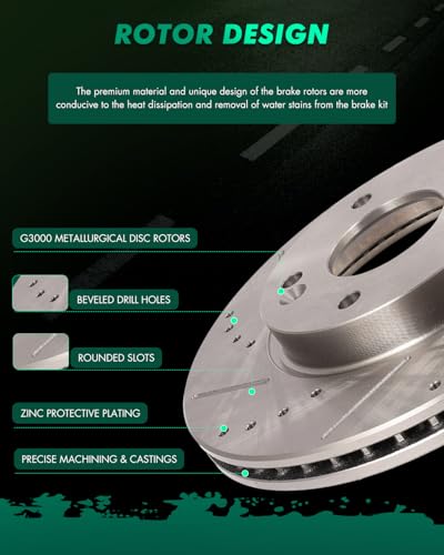 Image of SCITOO Brake Kits Front Rear Brake Rotors Brake Pad:31584;31603;D1543;D1544 | Fit For Hyundai For Elantra 2011-2016,For Elantra Coupe 2013-2014,For Elantra GT 2013-2015,For Veloster 2012-2016