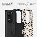 BURGA Phone Case for iPhone 16 Pro - Cute, Trendy, Aesthetic, Pattern Phone Cover, Hard Shell Protection - fits Apple iPhone 16 Pro Case for Women and Men, Polka Dots - Image 2