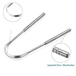 3 PCS Metal Tongue Scraper, Tongue Scrapers for Adults, Stainless Steel Tounge Scrappers, Tounge Scraper, Portable Tongue Scrappers YLYL - Image 3