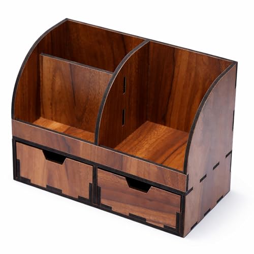 Image of Deskart Multipuropse Desk Organizer for Office Desk | Stylish Desk Storage Stand with Two Drawers to Organizer Office Stationary