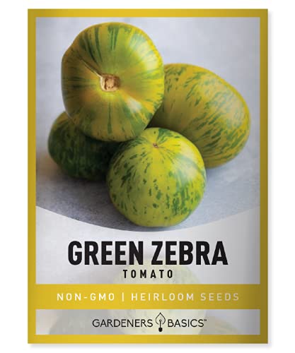 Gardeners Basics Green Zebra Tomato Seeds for Planting Heirloom Non-GMO...