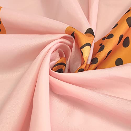 Uokiuki Boho Leopard Fabric Shower Curtain, Tropical Animal Cheetah Shower Curtain For Bathroom, Pink Shower Curtain With Hooks 69 X 70 Inch #TOP7
