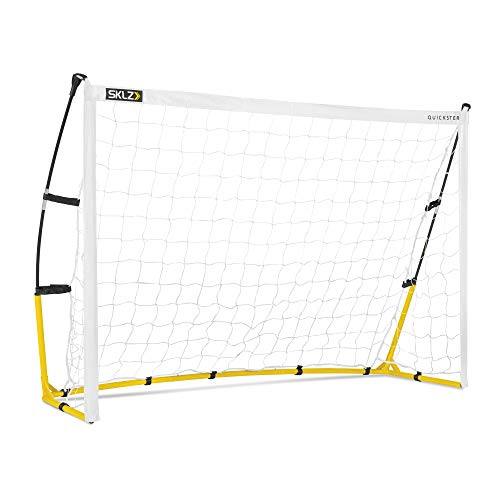 SKLZ Quickster Soccer Goal Portable Soccer Goal and Net White 6 x 4 Feet