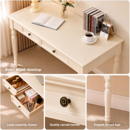 L shaped solid wood executive desk