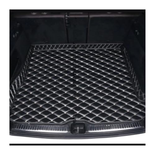 Tapis coffre voiture en cuir haut de gamme Black and Beige pour BMW G32 GT F12