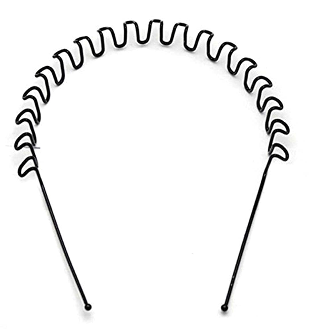 GIRLYZ ATTIRE Headband For Unisex Wavy Hair Band For Boys And Girls ,Black Metal Zig Zag Wave Hairband - Unisex (Pack of 2) (B09NQ65595) Amazon Price History, Amazon Price Tracker