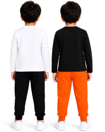 Image of Kuchipoo Boys Full Sleeves T-Shirt and Pajamas Set-Pack 0f 2